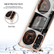 For Xiaomi Redmi Note 11s / Note 11 4G Electroplating Marble Dual-side IMD Phone Case(Retro Radio)