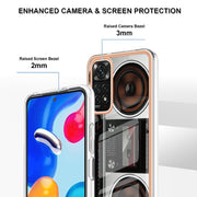 For Xiaomi Redmi Note 11s / Note 11 4G Electroplating Marble Dual-side IMD Phone Case(Retro Radio)