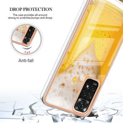 For Xiaomi Redmi Note 11s / Note 11 4G Electroplating Marble Dual-side IMD Phone Case(Draft Beer)