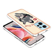For Xiaomi Redmi Note 12 4G Electroplating Marble Dual-side IMD Phone Case(Lucky Dog)