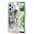 For Xiaomi Redmi Note 12 5G Global Electroplating Marble Dual-side IMD Phone Case(Totem Elephant) - Xiaomi Cases by PMC TechLife | Online Shopping South Africa | PMC TechLife | Buy Now Pay Later Mobicred