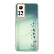For Xiaomi Redmi Note 12 Pro 4G Global Electroplating Marble Dual-side IMD Phone Case(Smile)