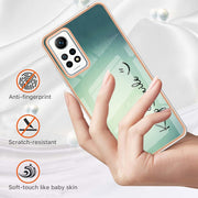 For Xiaomi Redmi Note 12 Pro 4G Global Electroplating Marble Dual-side IMD Phone Case(Smile)