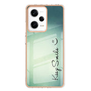 For Xiaomi Redmi Note 12 Pro 5G Global Electroplating Marble Dual-side IMD Phone Case(Smile)