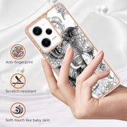 For Xiaomi Redmi Note 12 Pro 5G Global Electroplating Marble Dual-side IMD Phone Case(Totem Elephant)