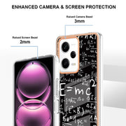 For Xiaomi Redmi Note 12 Pro 5G Global Electroplating Marble Dual-side IMD Phone Case(Equation)