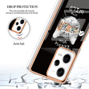 For Xiaomi Redmi Note 12 Pro 5G Global Electroplating Marble Dual-side IMD Phone Case(Natural Growth)