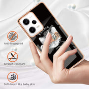 For Xiaomi Redmi Note 12 Pro 5G Global Electroplating Marble Dual-side IMD Phone Case(Natural Growth)