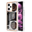 For Xiaomi Redmi Note 12 Pro 5G Global Electroplating Marble Dual-side IMD Phone Case(Retro Radio) - Xiaomi Cases by PMC TechLife | Online Shopping South Africa | PMC TechLife | Buy Now Pay Later Mobicred
