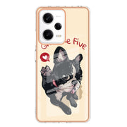For Xiaomi Redmi Note 12 Pro 5G Global Electroplating Marble Dual-side IMD Phone Case(Lucky Dog)