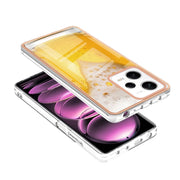 For Xiaomi Redmi Note 12 Pro 5G Global Electroplating Marble Dual-side IMD Phone Case(Draft Beer)