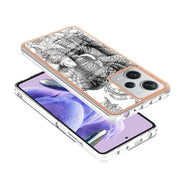 For Xiaomi Redmi Note 12 Pro+ Global Electroplating Marble Dual-side IMD Phone Case(Totem Elephant)
