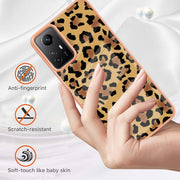 Xiaomi Redmi Note 12S 4G Electroplating Marble Dual-side IMD Phone Case(Leopard Print)