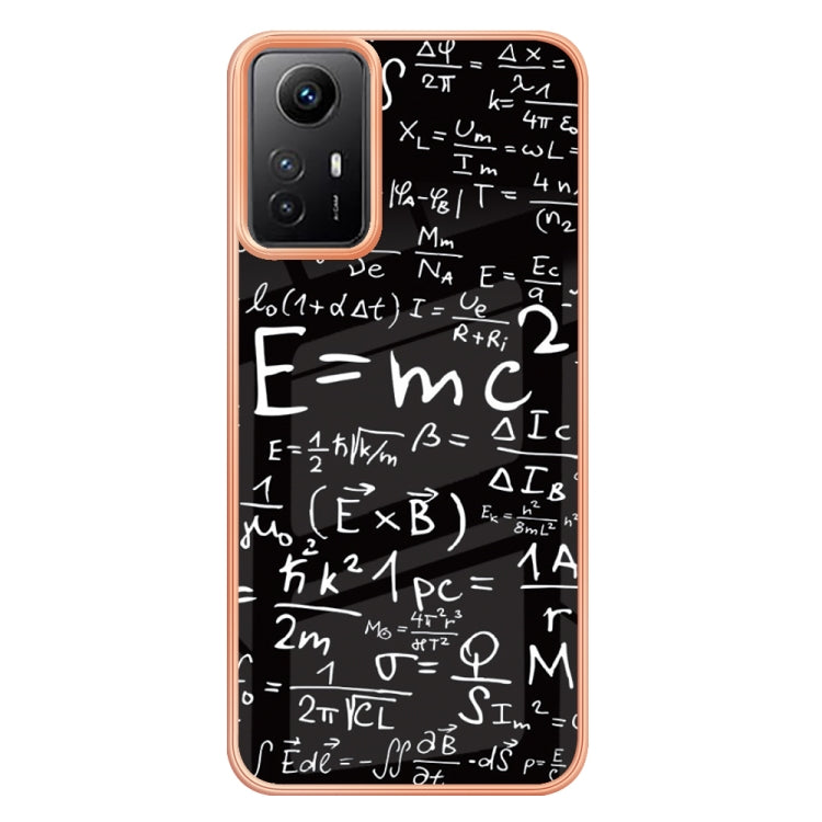 Xiaomi Redmi Note 12S 4G Electroplating Marble Dual-side IMD Phone Case(Equation)