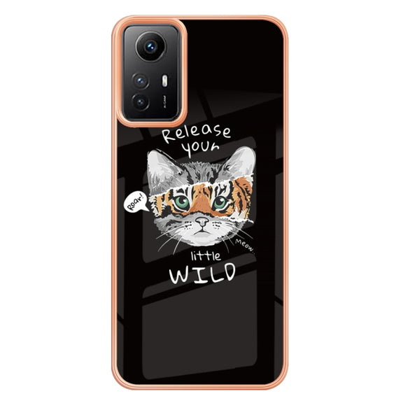 Xiaomi Redmi Note 12S 4G Electroplating Marble Dual-side IMD Phone Case(Natural Growth)