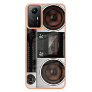 Xiaomi Redmi Note 12S 4G Electroplating Marble Dual-side IMD Phone Case(Retro Radio)