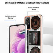 Xiaomi Redmi Note 12S 4G Electroplating Marble Dual-side IMD Phone Case(Retro Radio)