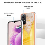Xiaomi Redmi Note 12S 4G Electroplating Marble Dual-side IMD Phone Case(Draft Beer)