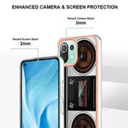 For Xiaomi 11 Lite Electroplating Marble Dual-side IMD Phone Case(Retro Radio)