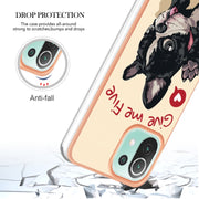 For Xiaomi 11 Lite Electroplating Marble Dual-side IMD Phone Case(Lucky Dog)
