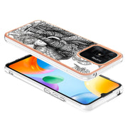 For Xiaomi Redmi 10C Electroplating Marble Dual-side IMD Phone Case(Totem Elephant)