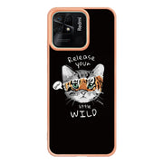 For Xiaomi Redmi 10C Electroplating Marble Dual-side IMD Phone Case(Natural Growth)