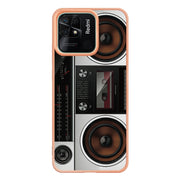 For Xiaomi Redmi 10C Electroplating Marble Dual-side IMD Phone Case(Retro Radio)
