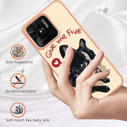 For Xiaomi Redmi 10C Electroplating Marble Dual-side IMD Phone Case(Lucky Dog)