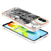 For Xiaomi Redmi A1 Electroplating Marble Dual-side IMD Phone Case(Totem Elephant)