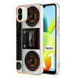 For Xiaomi Redmi A1 Electroplating Marble Dual-side IMD Phone Case(Retro Radio) - Xiaomi Cases by PMC TechLife | Online Shopping South Africa | PMC TechLife | Buy Now Pay Later Mobicred