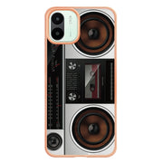 For Xiaomi Redmi A1 Electroplating Marble Dual-side IMD Phone Case(Retro Radio)