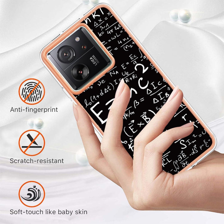 For Xiaomi 13T/13T Pro Electroplating Marble Dual-side IMD Phone Case(Equation)