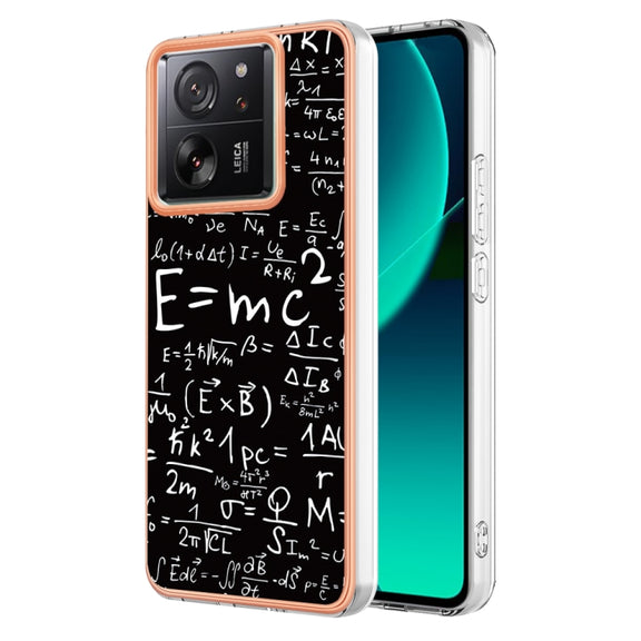 For Xiaomi 13T/13T Pro Electroplating Marble Dual-side IMD Phone Case(Equation)