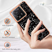For Xiaomi 13T/13T Pro Electroplating Marble Dual-side IMD Phone Case(Equation)