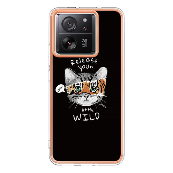 For Xiaomi 13T/13T Pro Electroplating Marble Dual-side IMD Phone Case(Natural Growth)