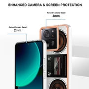 For Xiaomi 13T/13T Pro Electroplating Marble Dual-side IMD Phone Case(Retro Radio)