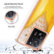 For Xiaomi 13T/13T Pro Electroplating Marble Dual-side IMD Phone Case(Draft Beer)