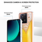 For Xiaomi 13T/13T Pro Electroplating Marble Dual-side IMD Phone Case(Draft Beer)