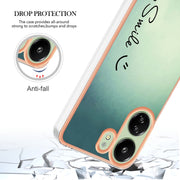 For Xiaomi Redmi 13C 4G Electroplating Marble Dual-side IMD Phone Case(Smile)