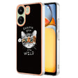 For Xiaomi Redmi 13C 4G Electroplating Marble Dual-side IMD Phone Case(Natural Growth) - 13C Cases by PMC TechLife | Online Shopping South Africa | PMC TechLife | Buy Now Pay Later Mobicred