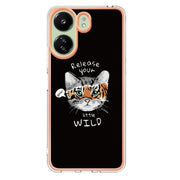 For Xiaomi Redmi 13C 4G Electroplating Marble Dual-side IMD Phone Case(Natural Growth)