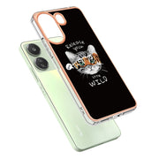 For Xiaomi Redmi 13C 4G Electroplating Marble Dual-side IMD Phone Case(Natural Growth)