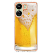 For Xiaomi Redmi 13C 4G Electroplating Marble Dual-side IMD Phone Case(Draft Beer)