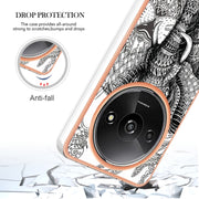 For Xiaomi Redmi A3 Electroplating Marble Dual-side IMD Phone Case(Totem Elephant)