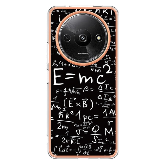 For Xiaomi Redmi A3 Electroplating Marble Dual-side IMD Phone Case(Equation)