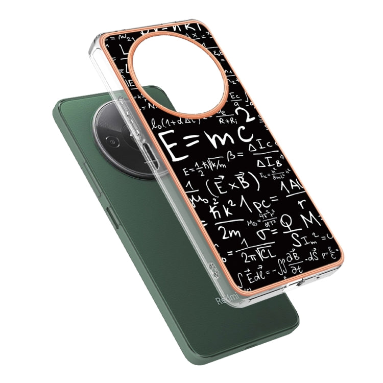 For Xiaomi Redmi A3 Electroplating Marble Dual-side IMD Phone Case(Equation)