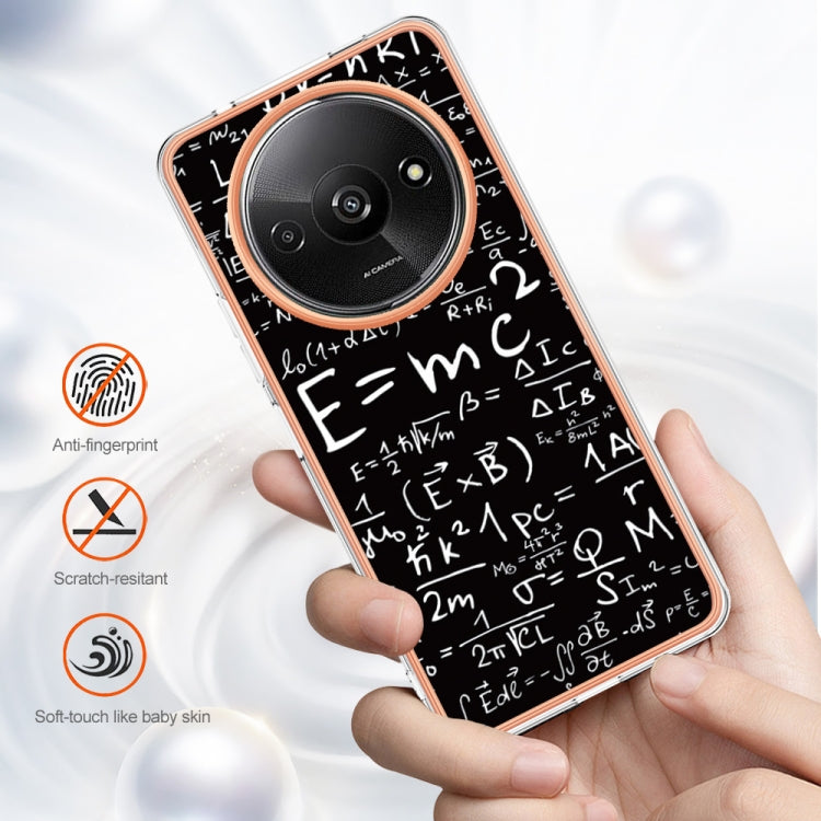 For Xiaomi Redmi A3 Electroplating Marble Dual-side IMD Phone Case(Equation)