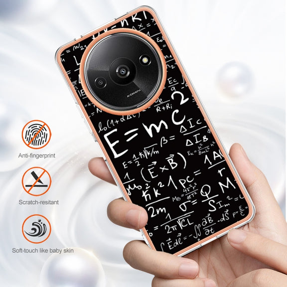 For Xiaomi Redmi A3 Electroplating Marble Dual-side IMD Phone Case(Equation)