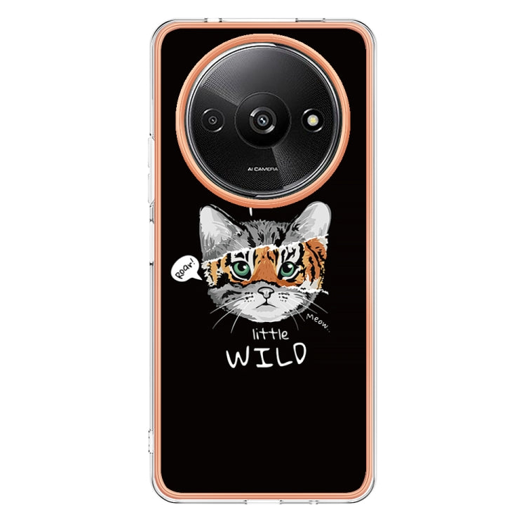 For Xiaomi Redmi A3 Electroplating Marble Dual-side IMD Phone Case(Natural Growth)