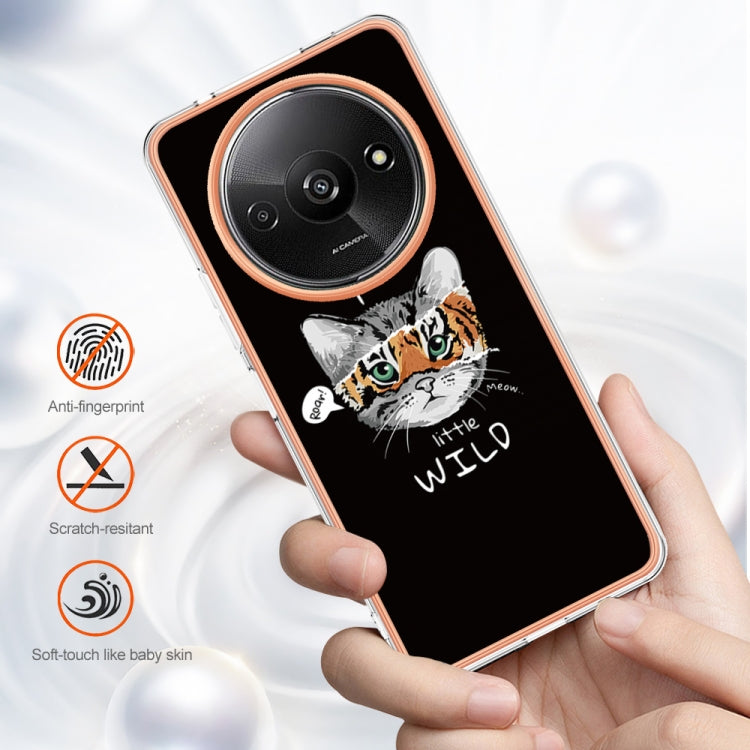 For Xiaomi Redmi A3 Electroplating Marble Dual-side IMD Phone Case(Natural Growth)